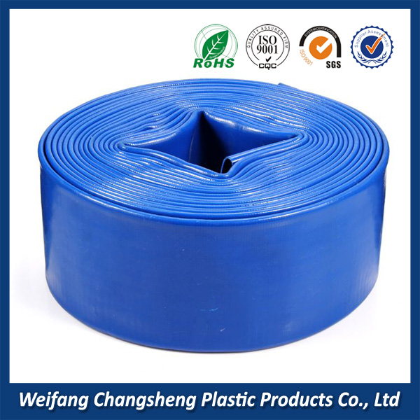 pvc lay flat soft pipe manufacturer with different color and size